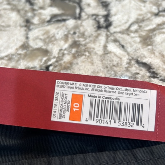 Merona Black Cotton Bermuda Shorts Size 10.  NWT. - Picture 6 of 6